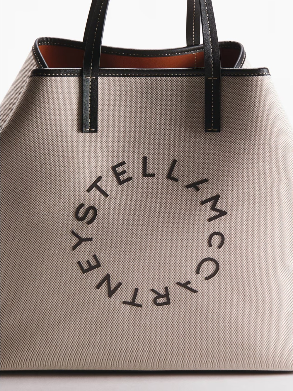 Stella McCartney Large Canvas Tote Bag Beige x H&M - Picture 4 of 8